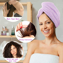 Carica l'immagine nel visualizzatore di Gallery, Magicfun Asciugamano per Capelli Turbante, 2 Pezzi Quadrato... - Ilgrandebazar