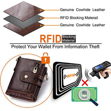 Carica l'immagine nel visualizzatore di Gallery, REETEE Portafoglio Uomo Blocco RFID Portafogli Vera Pelle con Caffè