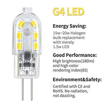 Carica l'immagine nel visualizzatore di Gallery, DiCUNO lampadina 10-Pack G4 1.5W LED, 180LM, AC/DC 12V Bianco Freddo - Ilgrandebazar