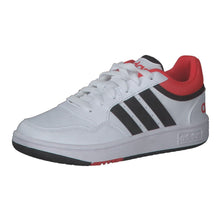 Carica l'immagine nel visualizzatore di Gallery, adidas Hoops Shoes, Sneaker Unisex - Bambini e ragazzi, Ftwr White Core Black Bright Red, 26.5 EU