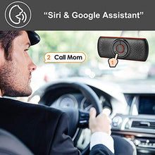 Carica l'immagine nel visualizzatore di Gallery, Aigoss Vivavoce Bluetooth 4.2 per Auto con Siri e Google Assistant, Kit per...