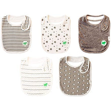 Carica l'immagine nel visualizzatore di Gallery, Budding Bear Unisex 5 X Bavaglini Neonato Cotone Biologico 100% - Bavette... - Ilgrandebazar