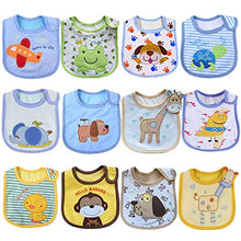 Carica l'immagine nel visualizzatore di Gallery, Tomkity 12 Bavaglini Neonato Impermeabili Bambino Bandana Drool 12pz-unisex-A - Ilgrandebazar