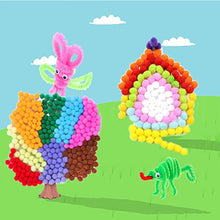 Carica l'immagine nel visualizzatore di Gallery, Wartoon Palla Pompon e Scovolini Pipa Ciniglia Steli con Autoincollate Occhi... - Ilgrandebazar
