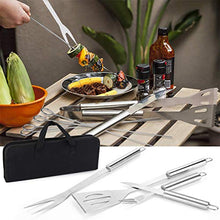 Carica l'immagine nel visualizzatore di Gallery, Attrezzi per Barbecue,Gifort 24pcs Barbecue Accessori in Acciaio Inox...