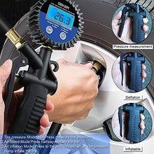 Carica l'immagine nel visualizzatore di Gallery, GEKER Manometro Pressione Gomme,Manometro Digitale Precisa Pistola...