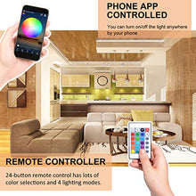 Carica l'immagine nel visualizzatore di Gallery, FISHOAKY WIFI Striscia LED, 5M RGB LED Strip Alexa 5m
