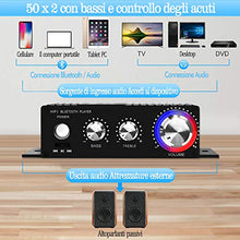 Carica l'immagine nel visualizzatore di Gallery, Amplificatore Bluetooth Audio Auto,DUTISON Mini Stereo HiFi... - Ilgrandebazar