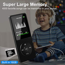 Carica l'immagine nel visualizzatore di Gallery, Lettore MP3 Musicale Digitale Portatile, Player con Nero (non bluetooth)