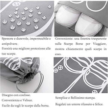 Carica l'immagine nel visualizzatore di Gallery, ZOCONE Sacchetti per calzature, 10 Pezzi Borsa Scarpe da Viaggio, B