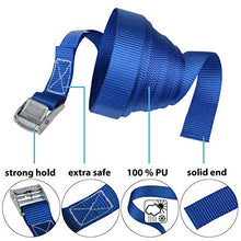 Carica l'immagine nel visualizzatore di Gallery, Cinghia di fissaggio Cinghie tensione - blu - 2,5m 4 pezzi 2.5 cm x m - Ilgrandebazar