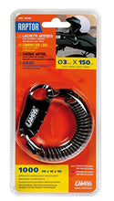 Carica l'immagine nel visualizzatore di Gallery, Lampa 90595 Raptor Lucchetto Antifurto con cavo a spirale - Ilgrandebazar