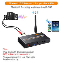 Carica l'immagine nel visualizzatore di Gallery, Neoteck Convertitore 192Khz con Ricevitore Bluetooth 5.0 Adattatore DAC con...