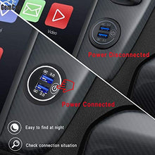 Carica l'immagine nel visualizzatore di Gallery, GemCoo QC3.0 Presa USB per Auto Doppio con Interruttore Touch Z- Bianco