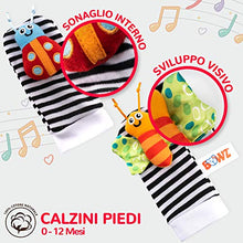 Carica l'immagine nel visualizzatore di Gallery, BOWZ Sonagli Neonato e Maracas - Giocattoli per Bambini 4 Pezzi + 1