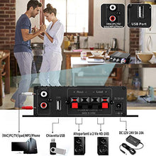 Carica l'immagine nel visualizzatore di Gallery, Amplificatore Bluetooth Audio Auto,DUTISON Mini Stereo HiFi... - Ilgrandebazar