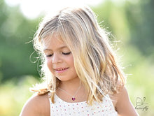 Carica l'immagine nel visualizzatore di Gallery, butterfly Bambine Ragazze Collana Argento Vero Swarovski Elements Pink