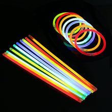 Carica l'immagine nel visualizzatore di Gallery, Vicloon 100 Pezzi Braccialetti Luminosi Fluorescenti Glow Stick,Colori Glow2