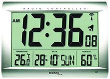 Carica l'immagine nel visualizzatore di Gallery, Technoline WS 8009 Orologio Radio, Argento, 40.7x4.3x27 cm Argento - Ilgrandebazar