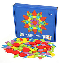 Carica l'immagine nel visualizzatore di Gallery, LEADSTAR Tangrams Puzzle di Legno Forme Geometriche per Bambini Multicolor