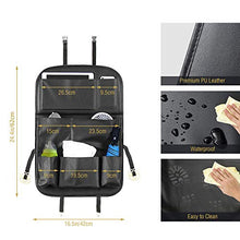 Carica l'immagine nel visualizzatore di Gallery, Tsumbay Proteggi Sedili Auto Bambini Organizer con Multi-tasca e Nero
