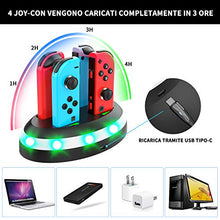 Carica l'immagine nel visualizzatore di Gallery, Thiroom Stazionamento di Ricarica per Nintendo Switch Joy-Con,Dock di...