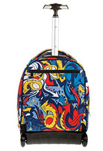 Carica l'immagine nel visualizzatore di Gallery, Big Trolley Appack Hashtag, 35 Lt, Rosso, Sistema 2in1 Zaino con Rosso