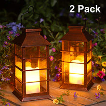 Carica l'immagine nel visualizzatore di Gallery, 2 Pack Lanterna Solare Esterno Lampada da Giardino IP44 impermeabile Vintage...
