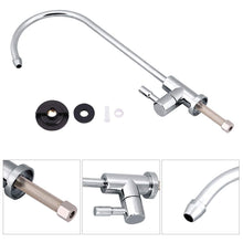 Carica l'immagine nel visualizzatore di Gallery, 1/4 '' Acciaio Inossidabile Rubinetto Cromato Osmosi Inversa Collo D'oca... - Ilgrandebazar