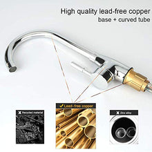Carica l'immagine nel visualizzatore di Gallery, GAVAER Rubinetto per Cucina, Girevole a 360°Miscelatore Cucina e G001-cromo