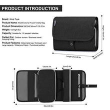 Carica l'immagine nel visualizzatore di Gallery, Wind Took Bolsa da Toilette Beauty Case Viaggio Wash Bag Appendibile Nero