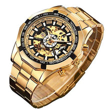 Carica l'immagine nel visualizzatore di Gallery, GuTe - Orologio da polso meccanico automatico con quadrante scheletrato,... - Ilgrandebazar