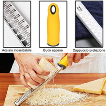 Carica l'immagine nel visualizzatore di Gallery, JTENG 2pcs Zester, Grattugia in Acciaio Inox - Formaggio, Limone, 2#-2pcs
