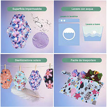 Carica l'immagine nel visualizzatore di Gallery, Conpro 10 Pezzi Assorbenti Lavabili, 3 Lunghezze: 21cm x 2, 26cm x 6, 33cm x...