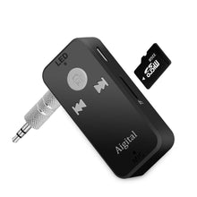 Carica l'immagine nel visualizzatore di Gallery, Aigital Ricevitore Bluetooth Adattatore Audio Portatile Wireless Auto Grigio - Ilgrandebazar