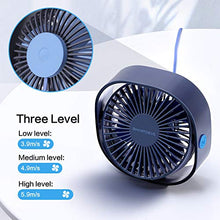 Carica l'immagine nel visualizzatore di Gallery, SmartDevil Ventilatore USB, Mini USB Ventilatore, Silenzioso, Blu