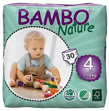 Carica l'immagine nel visualizzatore di Gallery, Bambo Nature - Pannolini ecologici, misura 7-18 kg Taglia 4 - Ilgrandebazar