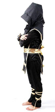 Carica l'immagine nel visualizzatore di Gallery, Costume Ninja Bambino Carnevale Vestito Samurai 7-10 Taglia - anni, Nero - Ilgrandebazar