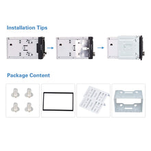 Carica l'immagine nel visualizzatore di Gallery, LSLYA Universale Doppio DIN Mount Kit di Montaggio in Metallo per 2 Dash... - Ilgrandebazar
