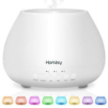 Carica l'immagine nel visualizzatore di Gallery, Homasy 500ml Diffusore di Oli Essenziali, 23dB diffusore aromi 1, Bianco - Ilgrandebazar