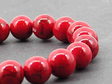 Carica l'immagine nel visualizzatore di Gallery, Bracciale Miss Chichi in rossa turchese ricostituita con perline di metallo... - Ilgrandebazar