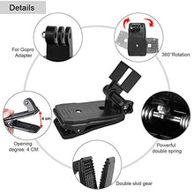 Carica l'immagine nel visualizzatore di Gallery, RMENOOR Backpack Hat Clip Osmo Pocket Mount Tripod for DJI...