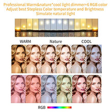 Carica l'immagine nel visualizzatore di Gallery, Luce ad Anello LED, Morpilot LED Ring Light 10" Dimmerabile con Supporto 3