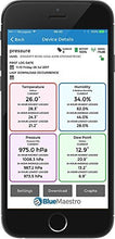 Carica l'immagine nel visualizzatore di Gallery, Tempo, termometro Wireless Bluetooth, igrometro, Pressione 33mm X 8mm, Purple - Ilgrandebazar