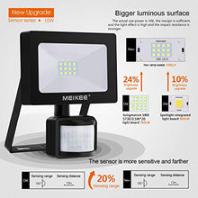 Carica l'immagine nel visualizzatore di Gallery, MEIKEE Faretto con Sensore di Movimento 10W, SMD, Nero, Bianco Freddo - Ilgrandebazar