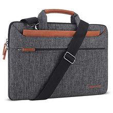 Carica l'immagine nel visualizzatore di Gallery, DOMISO 17.3 Pollici Borsa a Tracolla per Laptop Pollici, Marrone