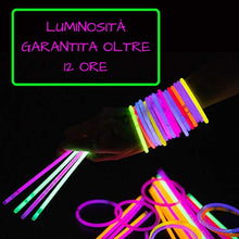 Carica l'immagine nel visualizzatore di Gallery, Adelama Braccialetti Luminosi Fluorescenti Fluo per Feste Glowstick Party... - Ilgrandebazar