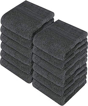 Carica l'immagine nel visualizzatore di Gallery, Utopia Towels - 12 Asciugamani per Il Viso 700 g/mq - 30 x 30 cm, Grigio - Ilgrandebazar