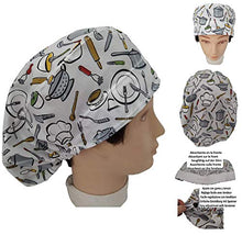 Carica l'immagine nel visualizzatore di Gallery, Cappello da cuoco donna Utensili cucina Catering Con assorbente sulla... - Ilgrandebazar
