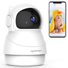 Carica l'immagine nel visualizzatore di Gallery, Apeman 1080P Telecamera Wi-Fi Interno ,Videocamera Sorveglianza XT-ID73-DE - Ilgrandebazar